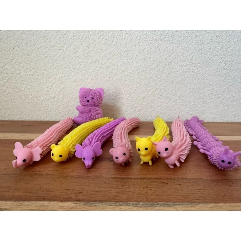 Stretchy string fidget toys sensory stimulation stress relief washable rubber bu
